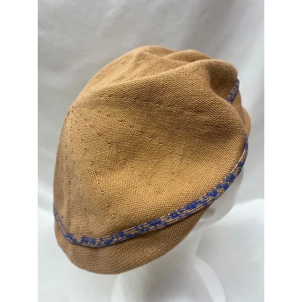 Parkhurst Women's cotton knit Beret with retro bow motif - Picture 2 of 2